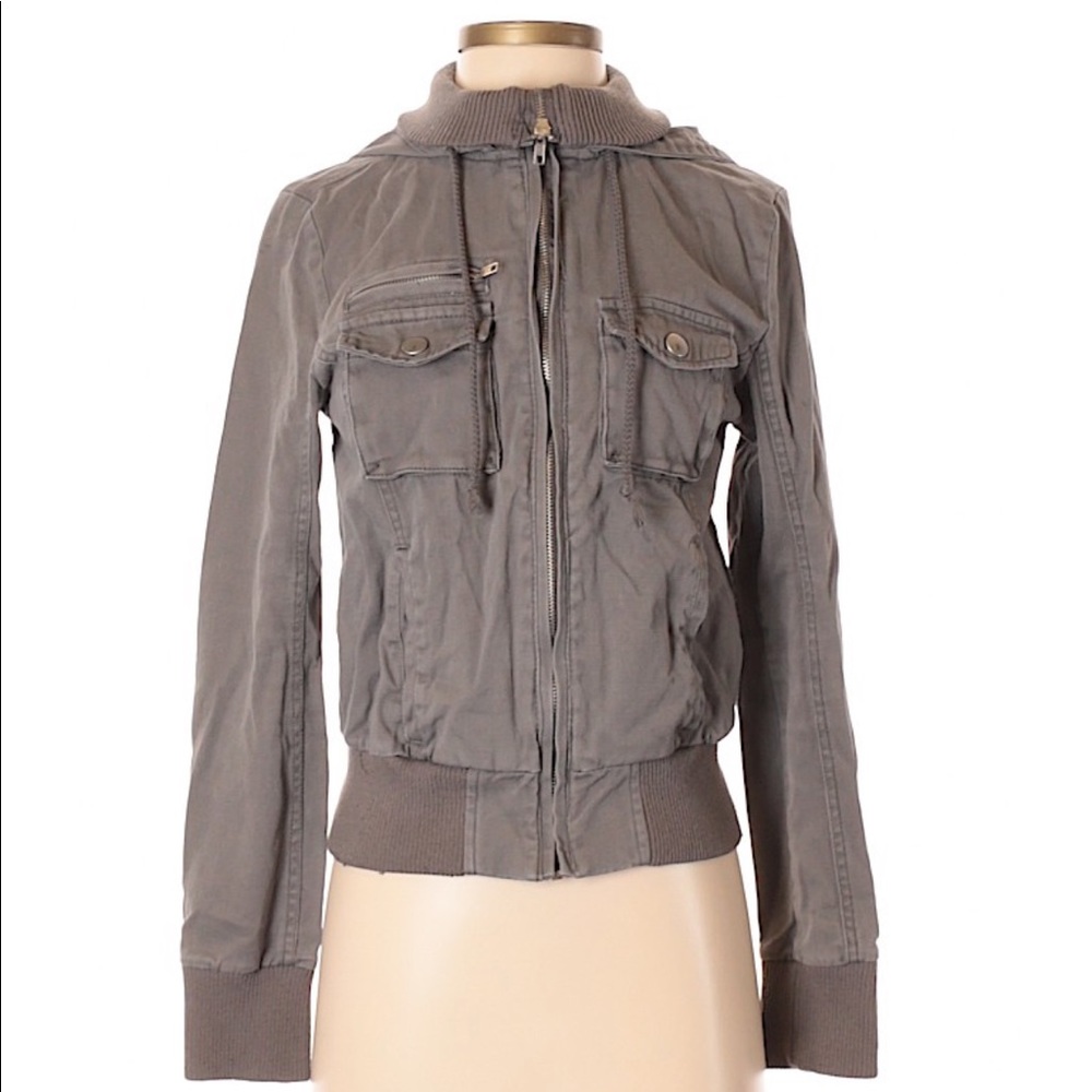 PacSun beige jacket LA hearts